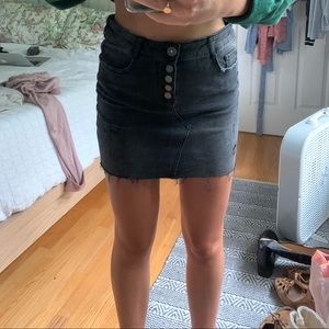 ZARA BLACK DENIM SKIRT